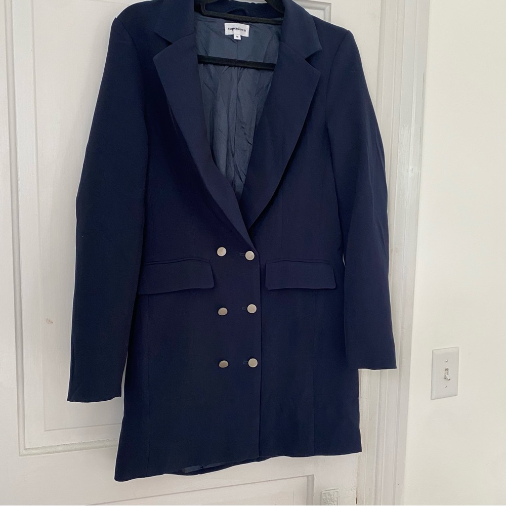 Navy Blazer Mini Dress